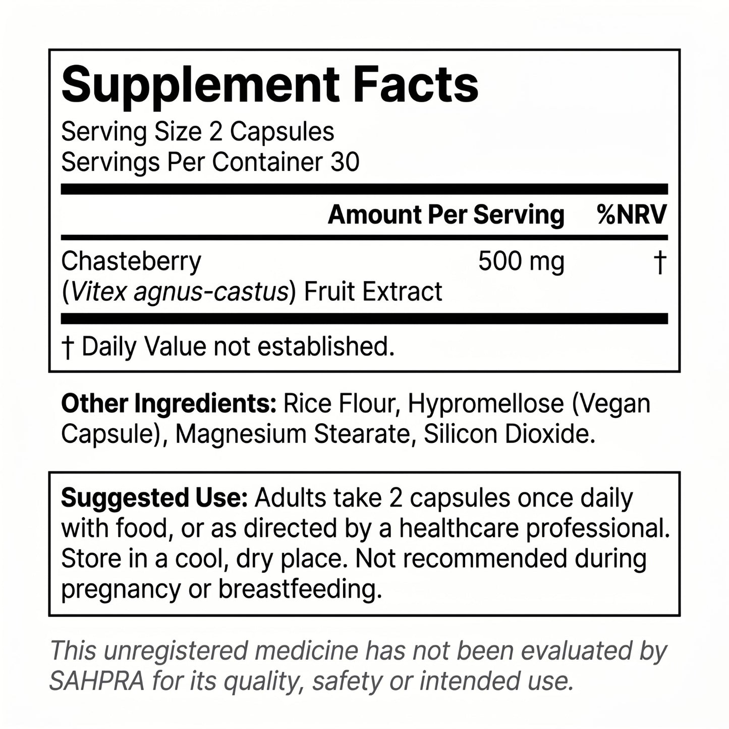 OvuraHealth | Chasteberry 500mg